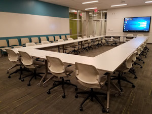 Furniture in a classroom