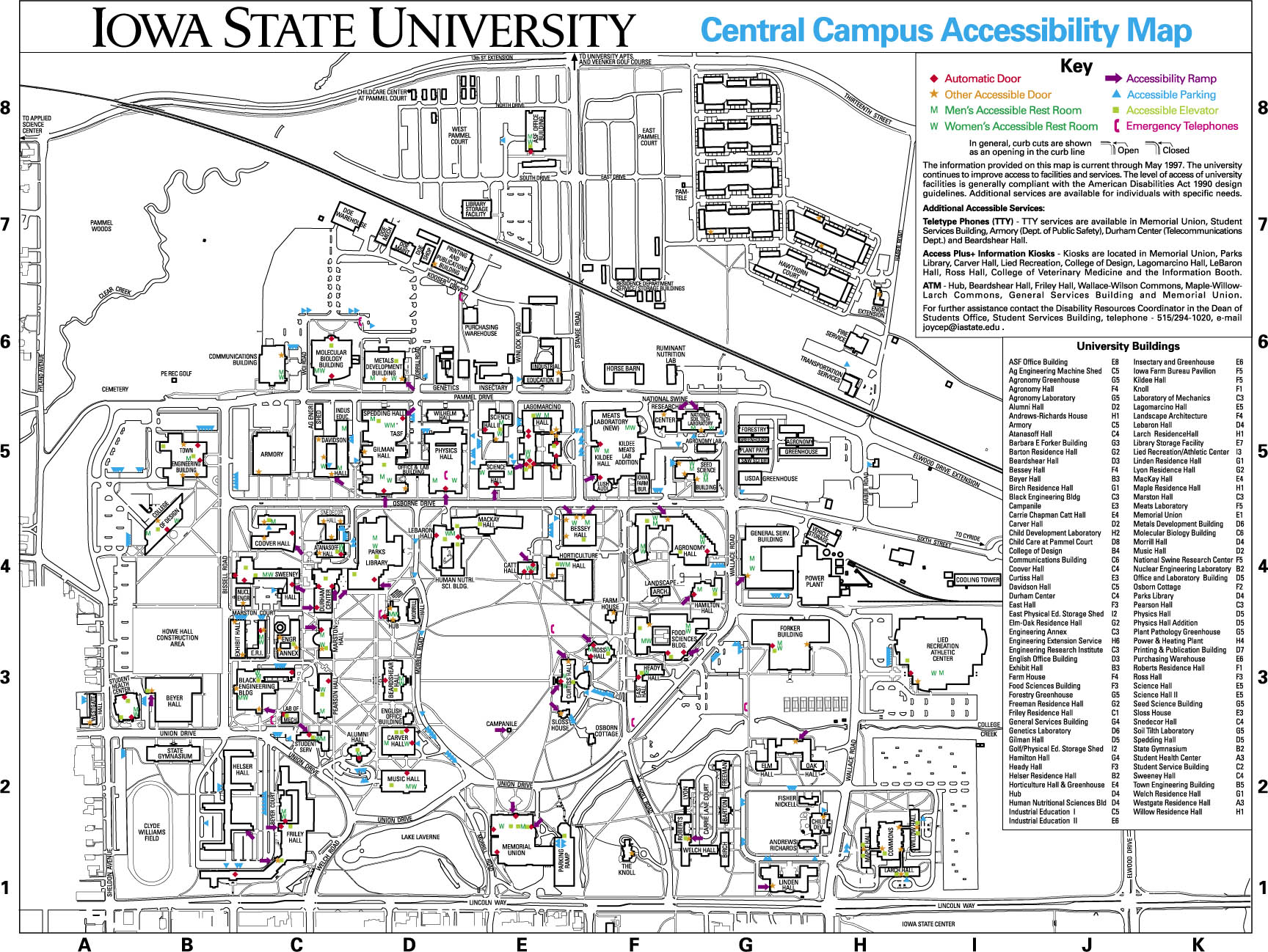 iowa state campus map Isu Historical Maps