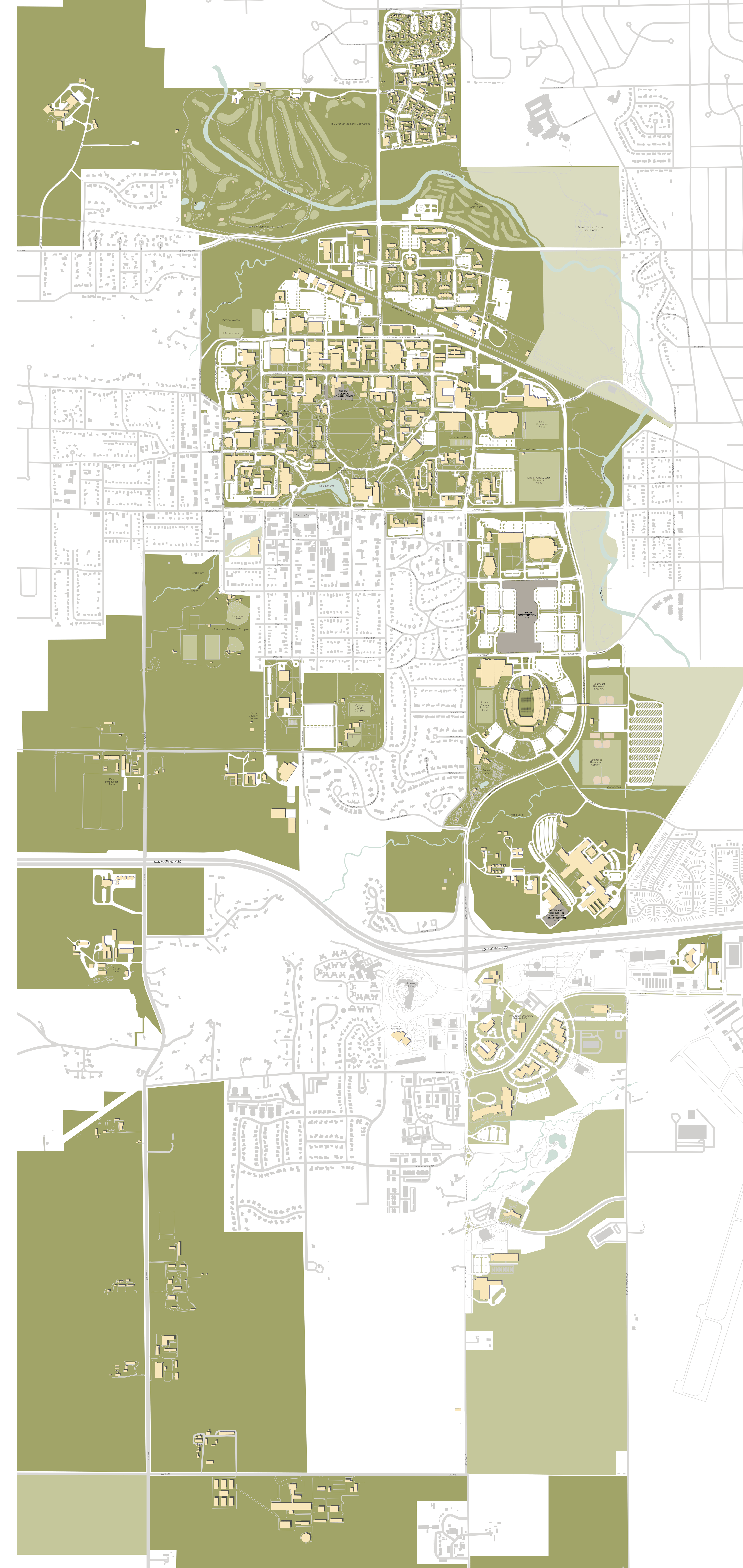 Iowa State Campus Map Isu Online Campus Map