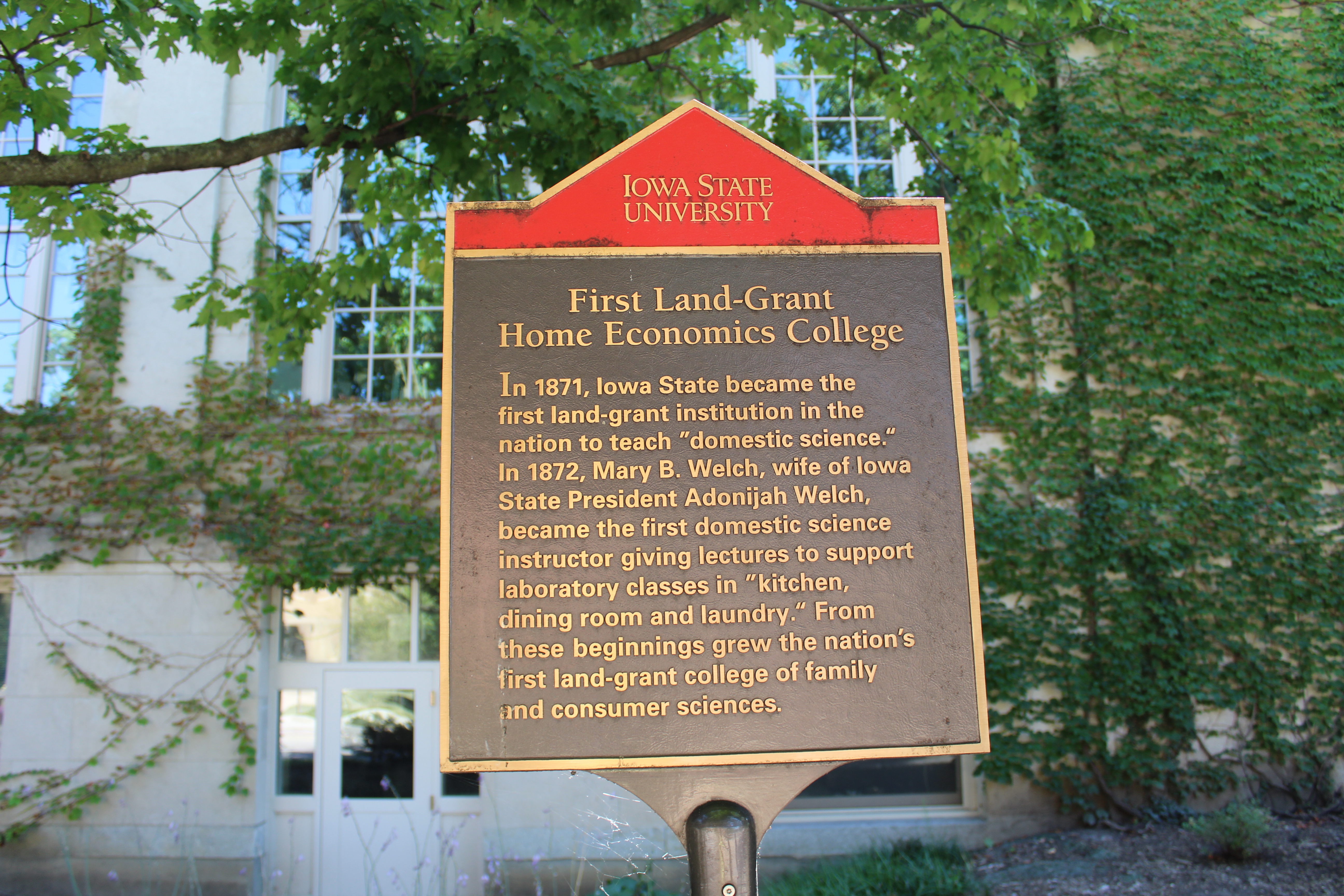 First Land-Grant Home Economics College
