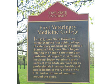 First Veterinary Medicine College - 63 01%20B%20Vet%20med%20Historical%20sign